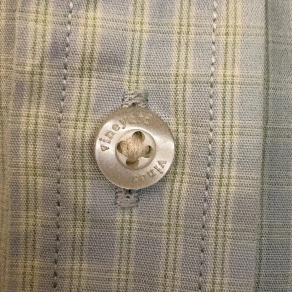 Vineyard Vines Kids Murray Shirt‎ Blue Green Plaid Button Down Cotton Size 6